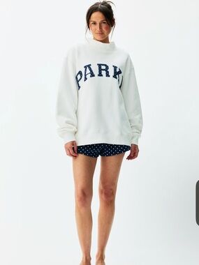 Parke polka dot white/denim L/XL